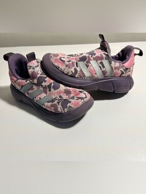 Adidas MonoFits Girls Purple & Pink Slip-On Trainers